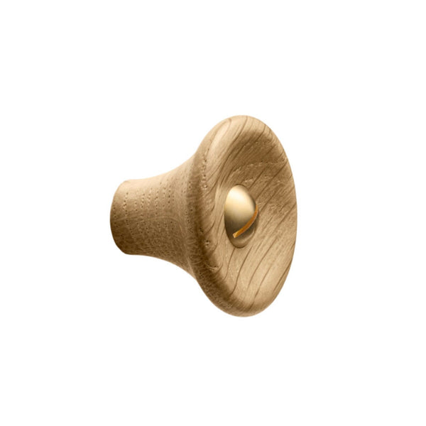 Oak, Walnut, Black Brass 