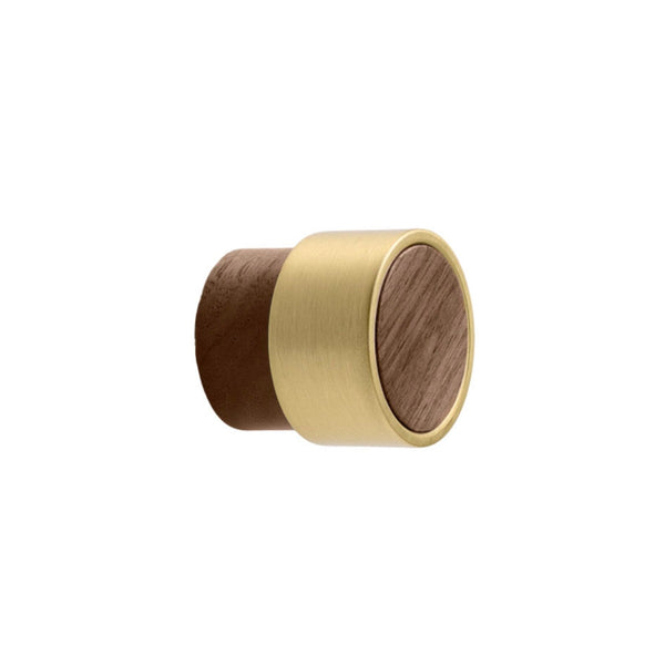 Oak, Walnut, Black and Brass 