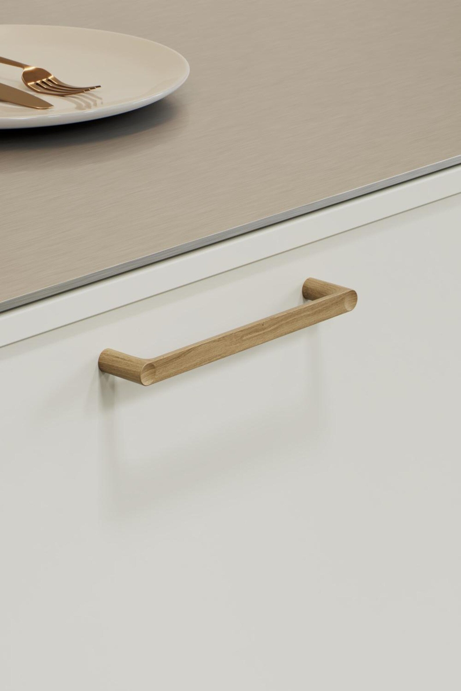 Lacquered Oak Wood 