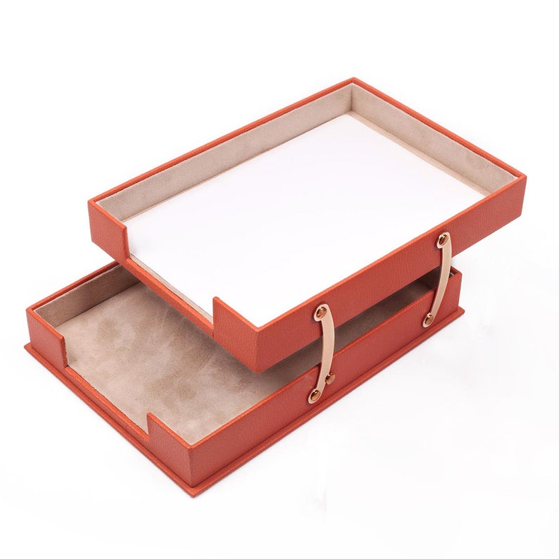 MOOG Leather Double Document Tray