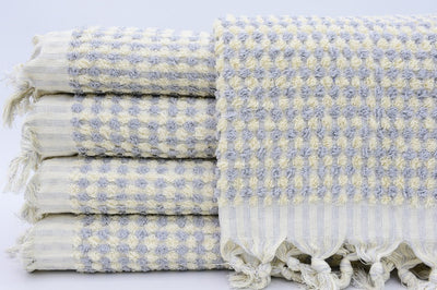 Bubble Gray Terry Hand Towel