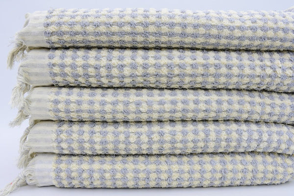 Bubble Gray Terry Hand Towel