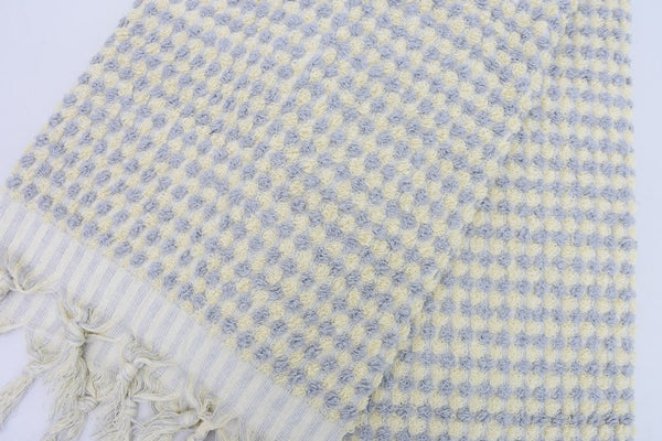 Bubble Gray Terry Hand Towel