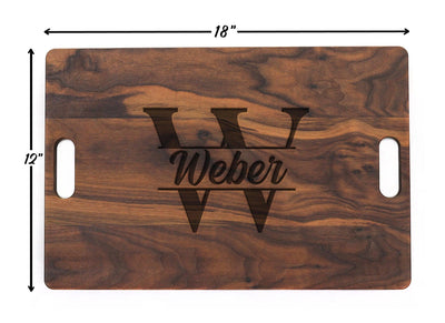 Personalized Cutting Board Wedding Gift, Monogrammed Cutting Board 18