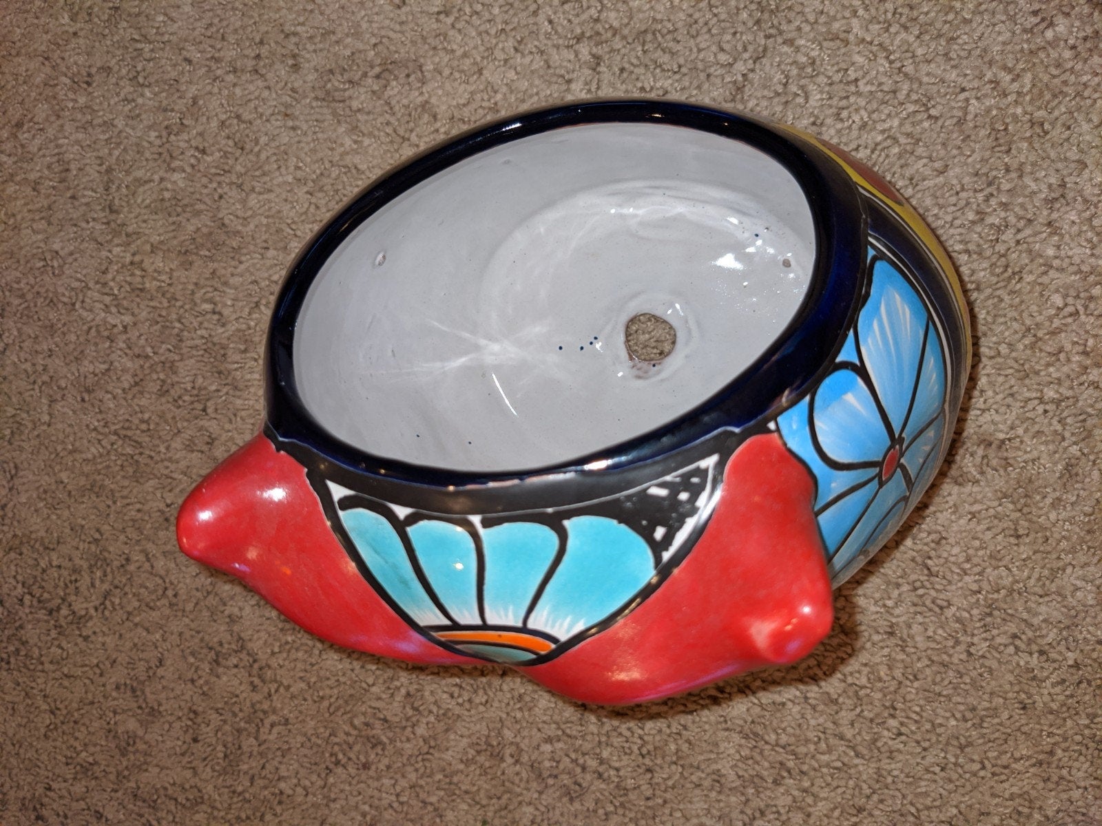 Owl Flower Pot, Ceramic Planter, Handmade Talavera Pottery, Garden Decor, Outdoor Decorations, Indoor Home Decor, Cute Owl Gifts