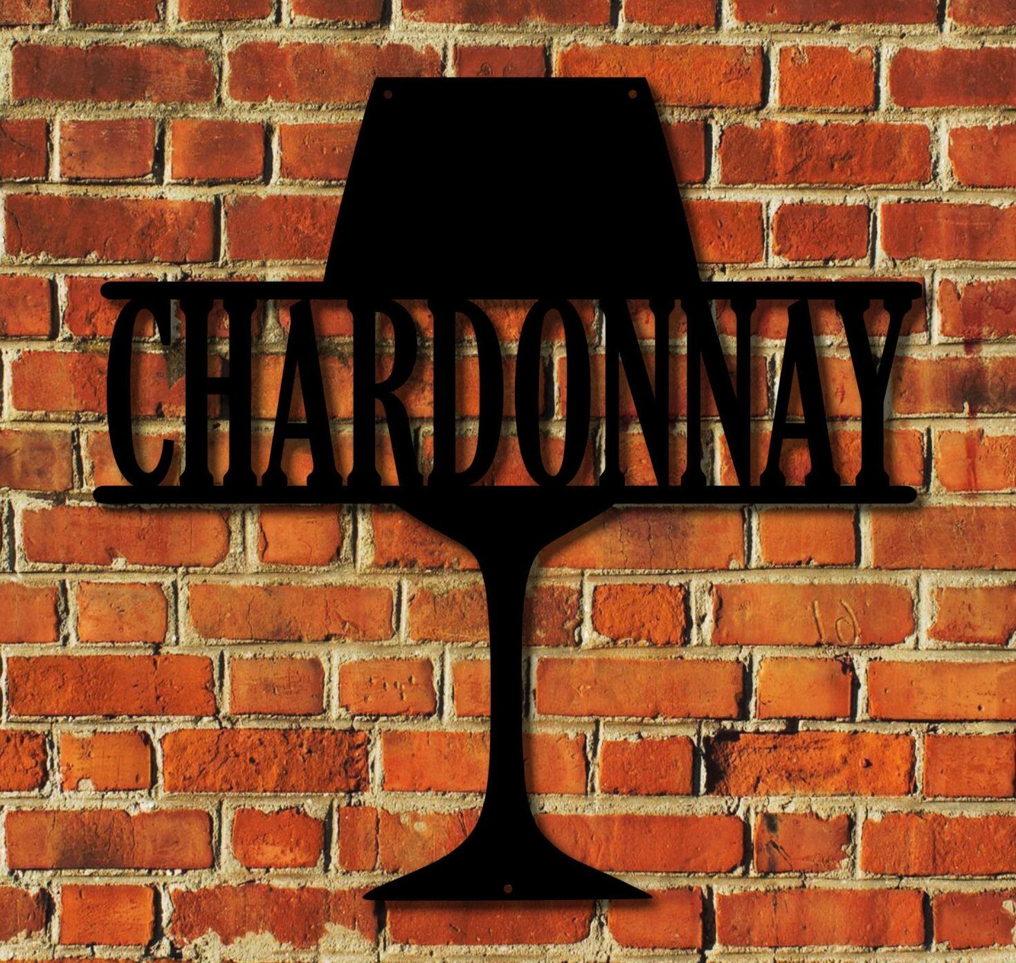 Wine Glass Custom Metal Sign | Personalized Home Bar Decor