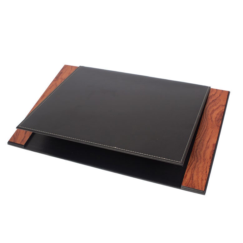 MOOG Prestige  Personalized Wooden Brown Desk Set - 8 PCS