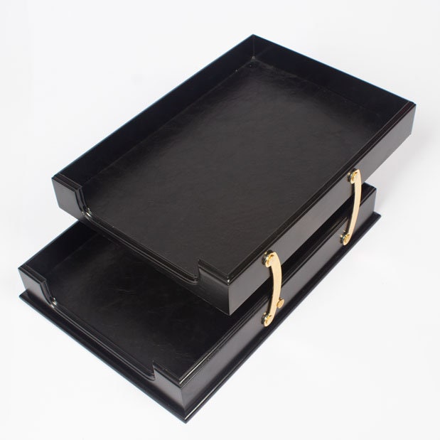 MOOG Wooden Prestige Black Desk Set - 8 PCS