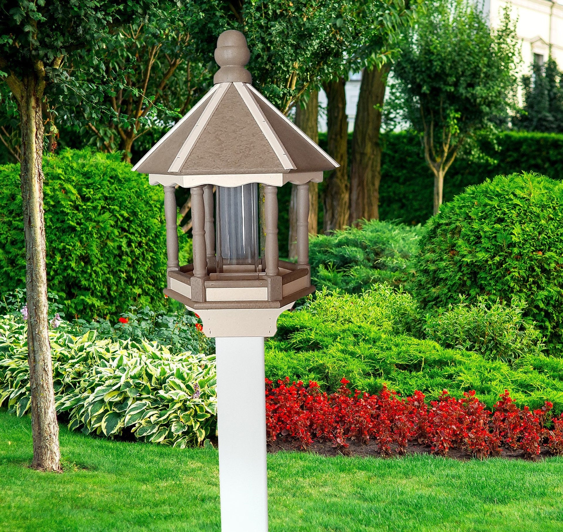 Premium Amish Poly Bird Feeder with Feeding Tube – Weather-Resistant Outdoor Bird Feeder
