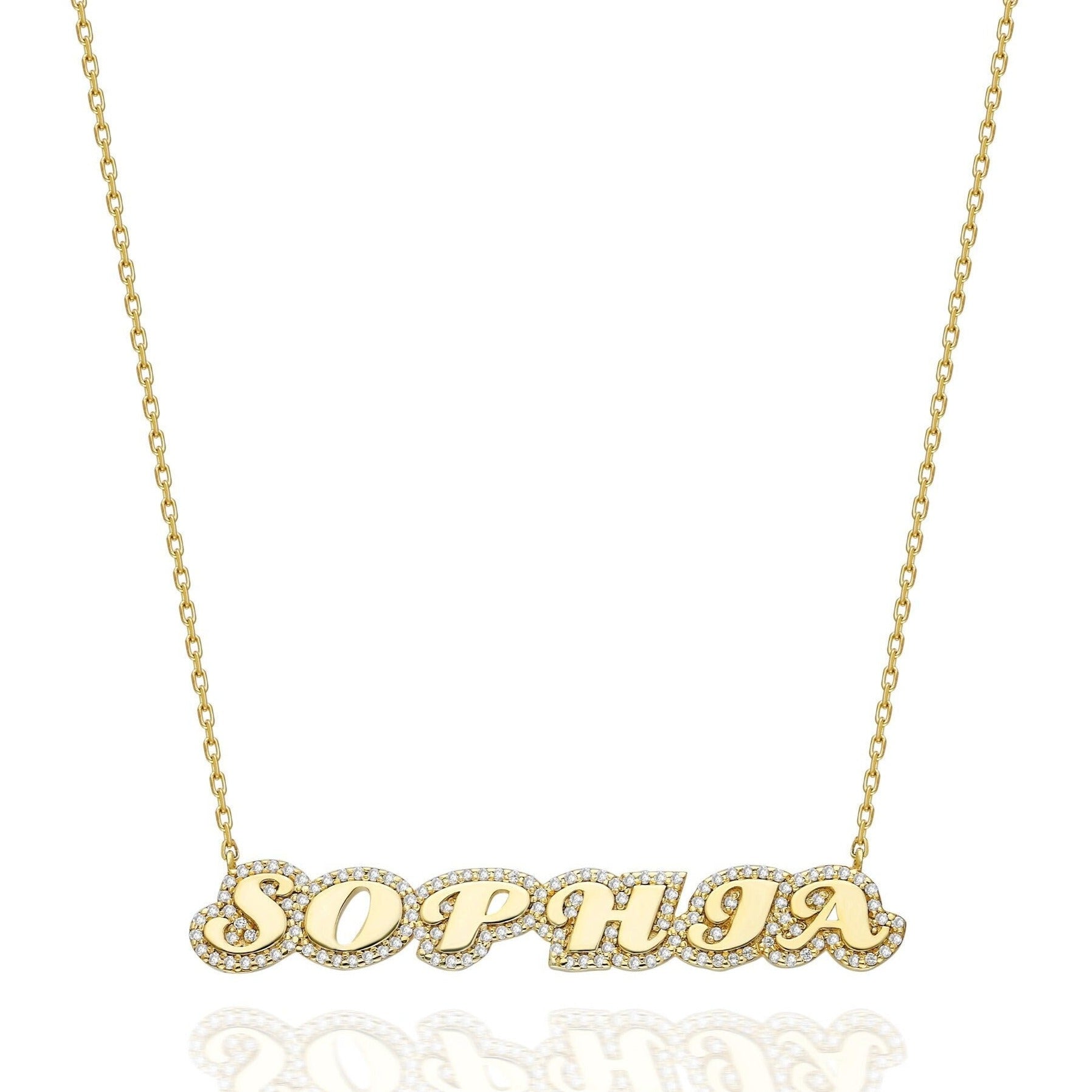 Personalized Diamond Name Necklace