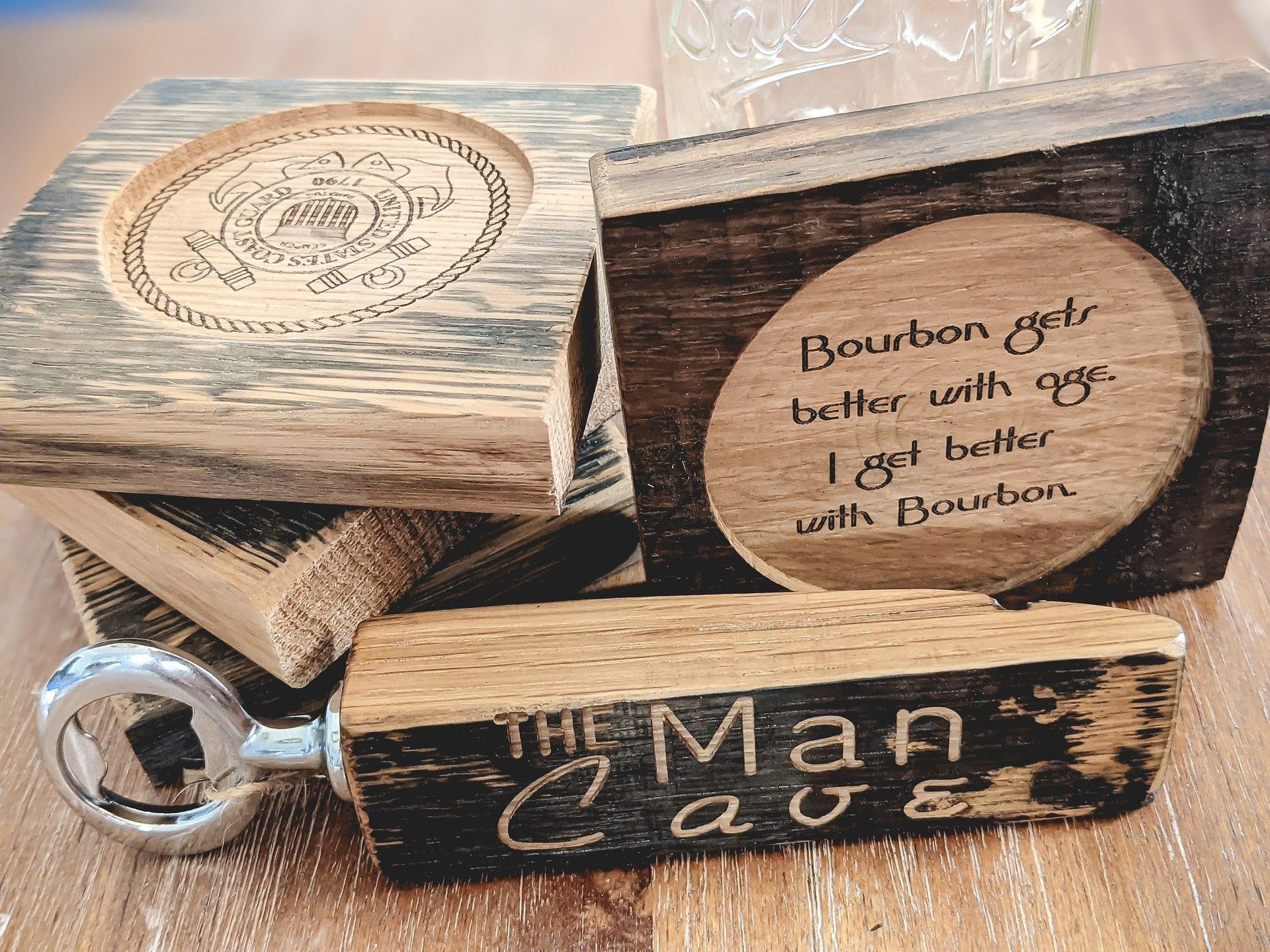 Whiskey barrel wood cutoffs- 32+ lb box
