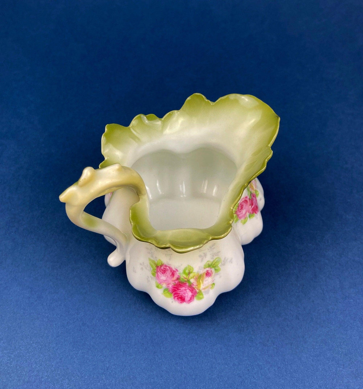 Porcelain Bowl by RS Prussia with Hand Painted Wild Roses and Embossing