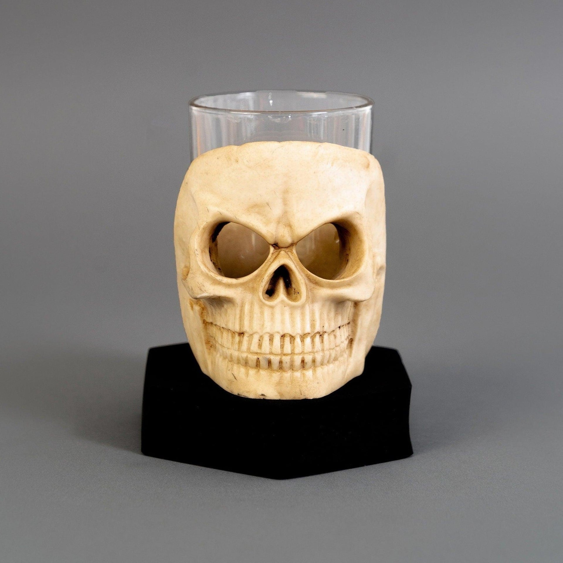 Halloween Skull Shot Glasses Jersey Art Glass