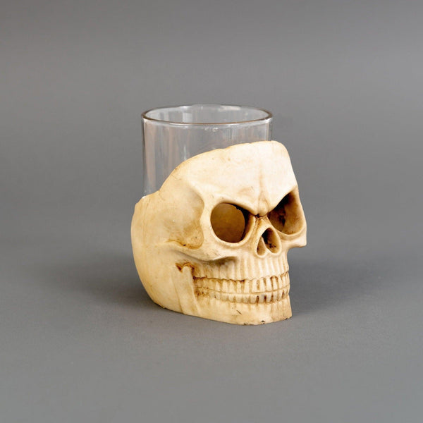 Halloween Skull Shot Glasses Jersey Art Glass