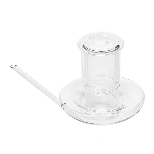 Genie Lamp Stackable Water Carafe & Glasses Set - The Wine Savant 1000 ML Glass Pitcher with 2 7oz Glasses 7