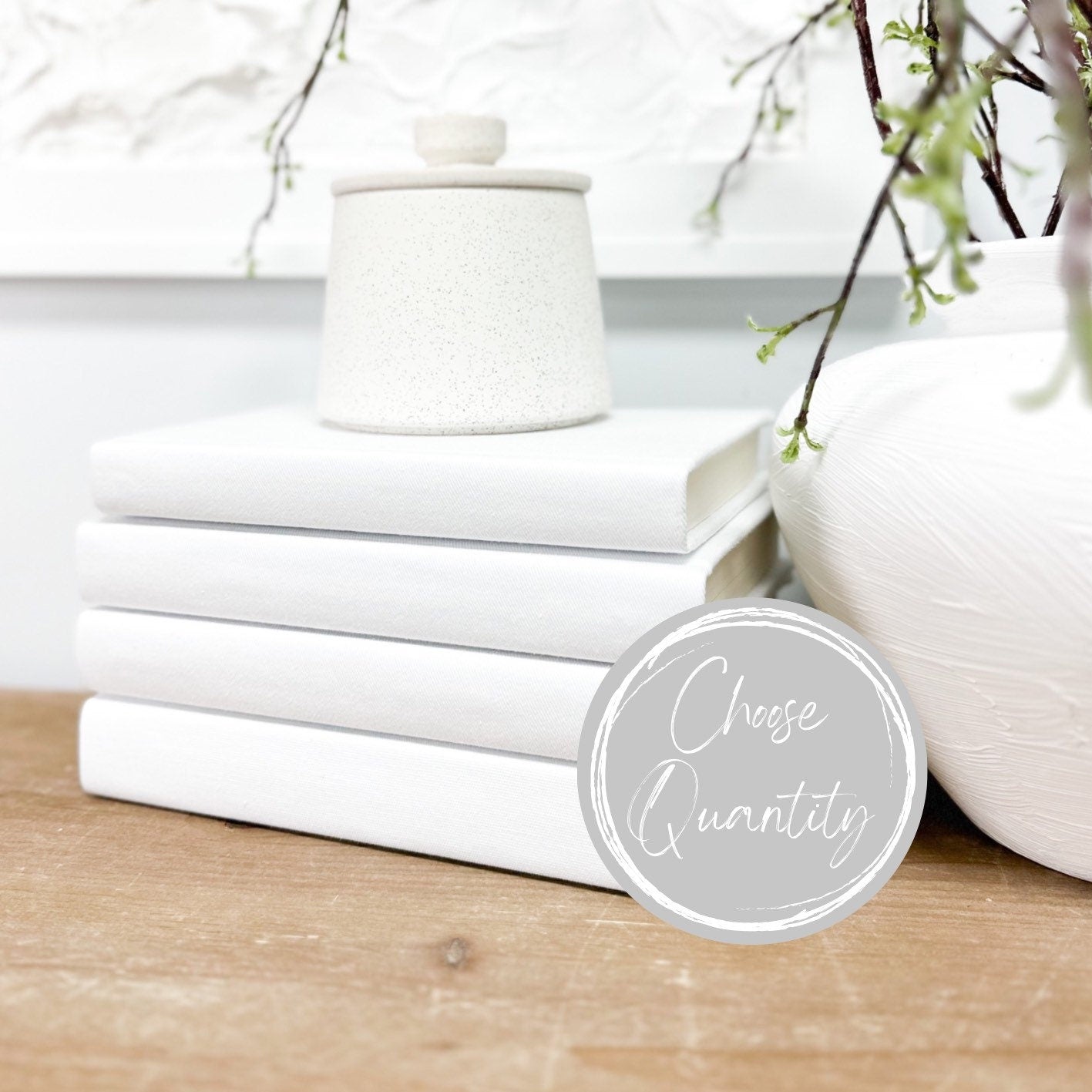 White Decorative Books