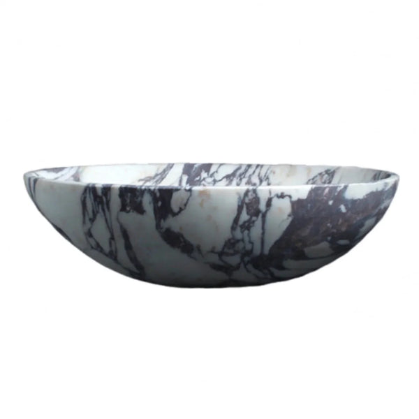 Calacatta Viola Marble Oval Shape Above Vanity Bathroom Sink (W)14