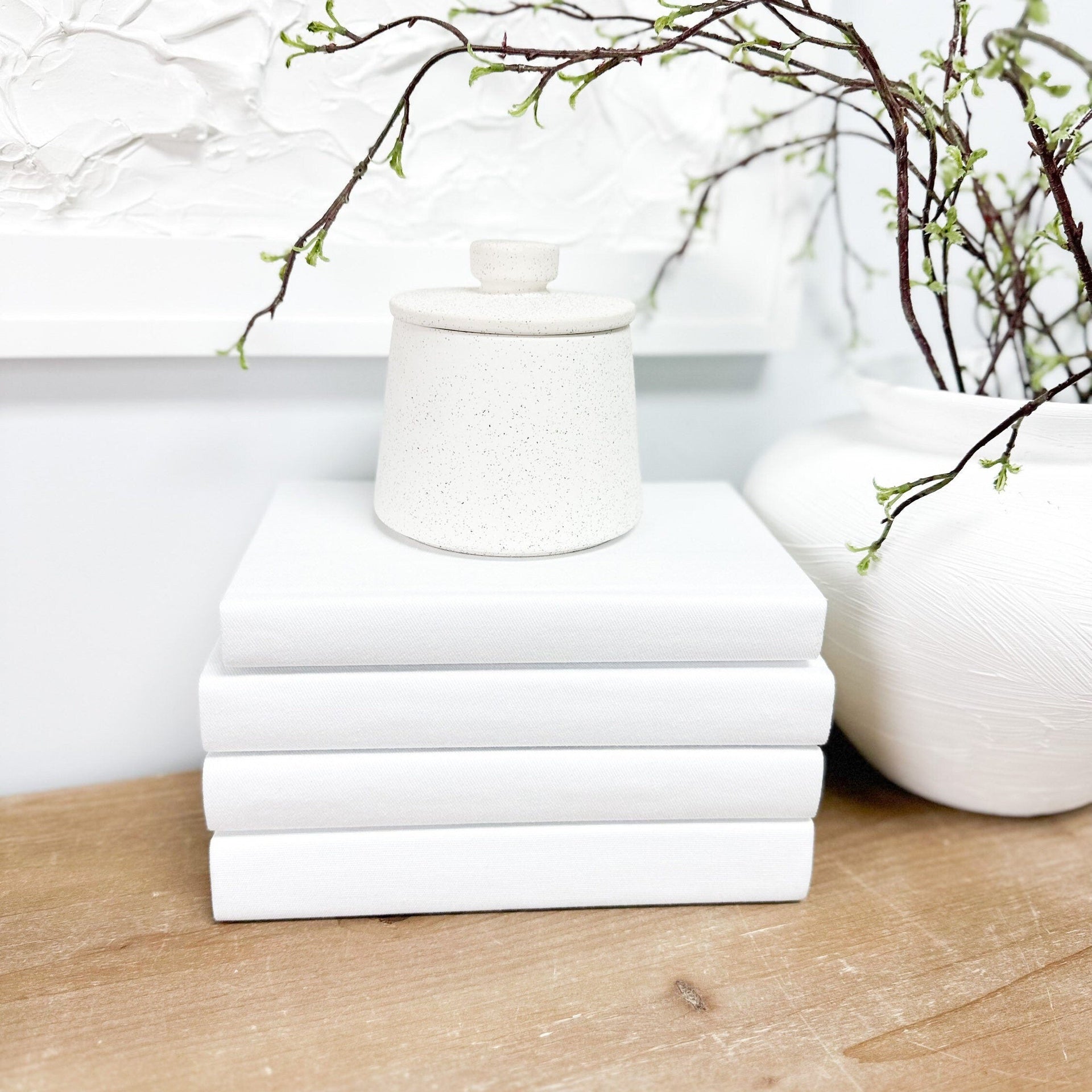 White Decorative Books