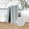 Steel Linen Covered Decorative Books