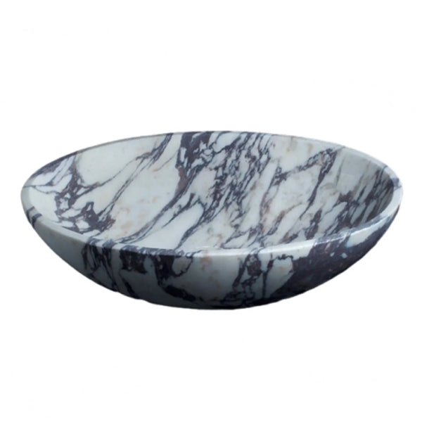 Calacatta Viola Marble Oval Shape Above Vanity Bathroom Sink (W)14