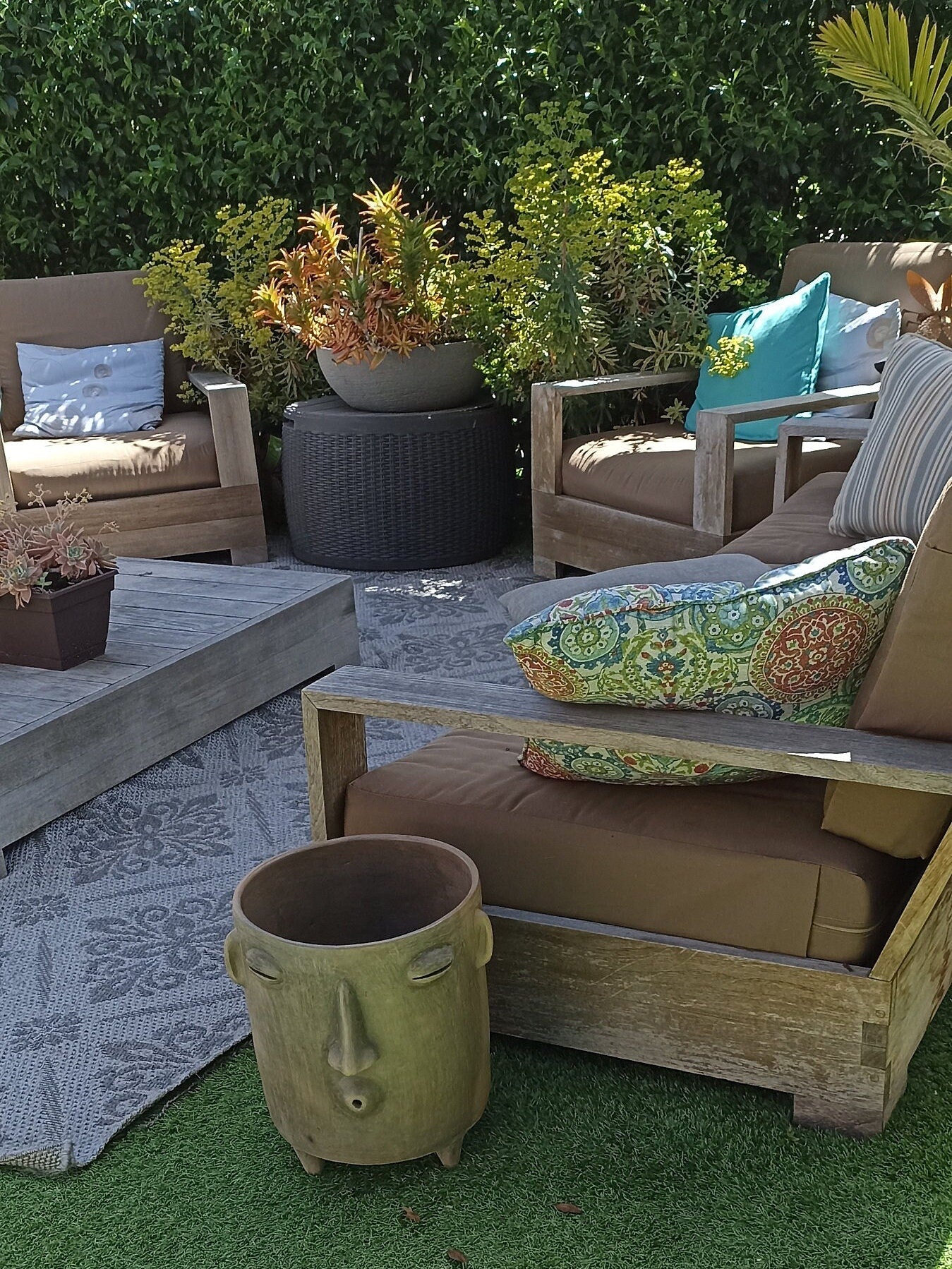 Whistler Planter, Big Clay Flower Pot, Handmade Mexican Pottery of Atzompa, Mexico, Home Decor, Indoor Outdoor Decor, Substantial Plant Pot