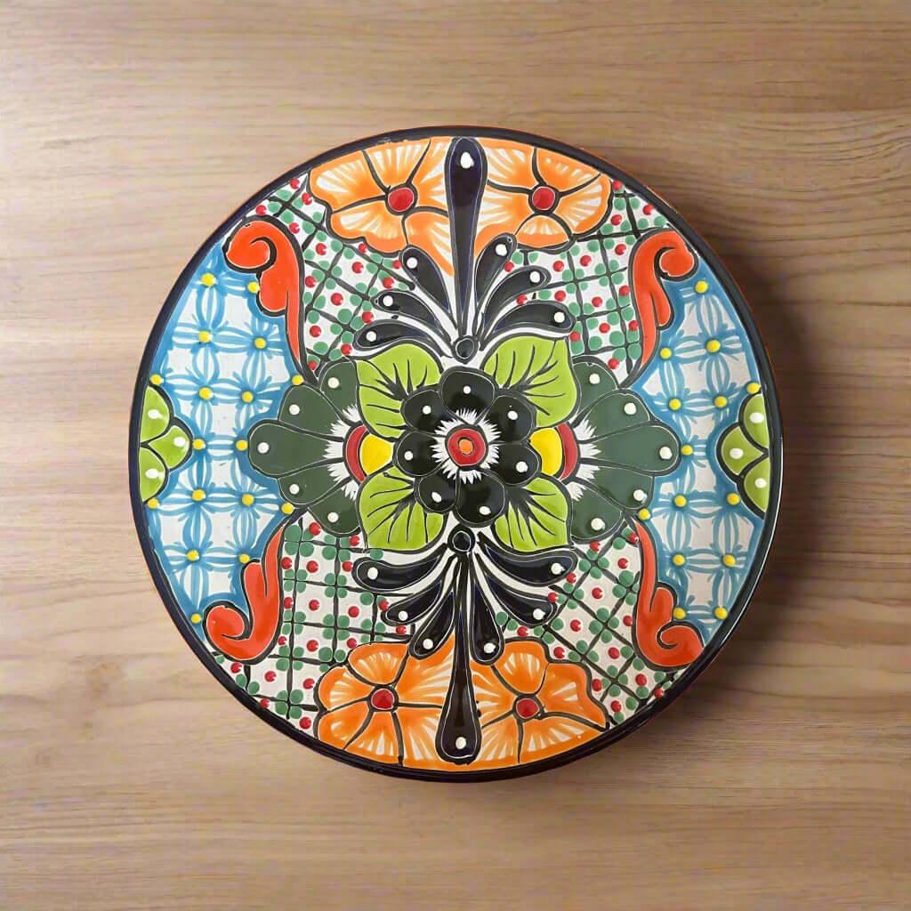 Talavera Dinnerware Set | 26-Piece Floral Tableware for 8