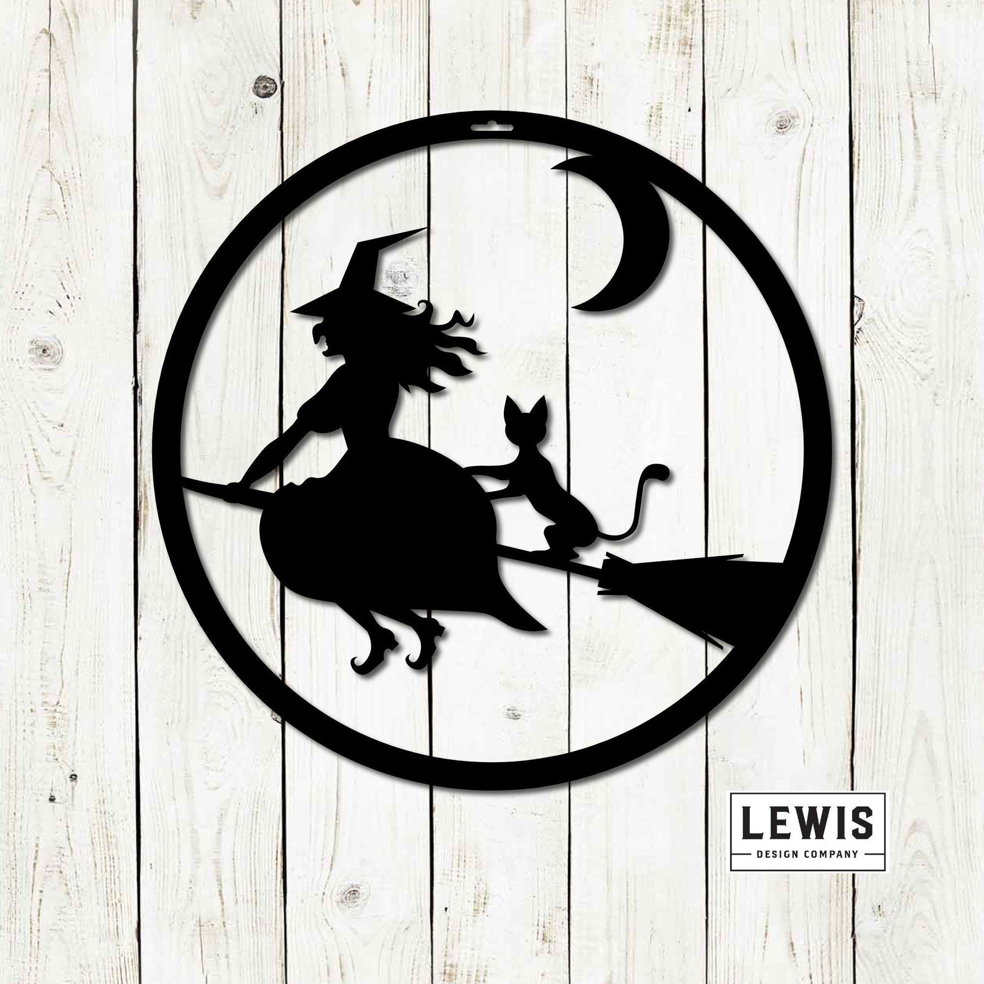 Witch Metal Sign | Halloween Door and Wall Decor