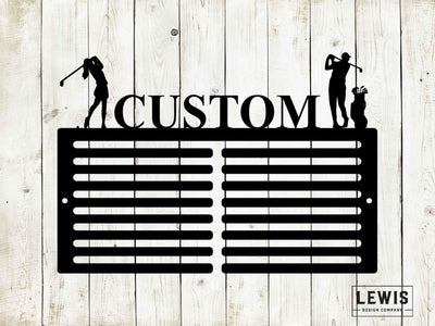 Custom Golf Scorecard Display | Personalized Metal Golf Decor