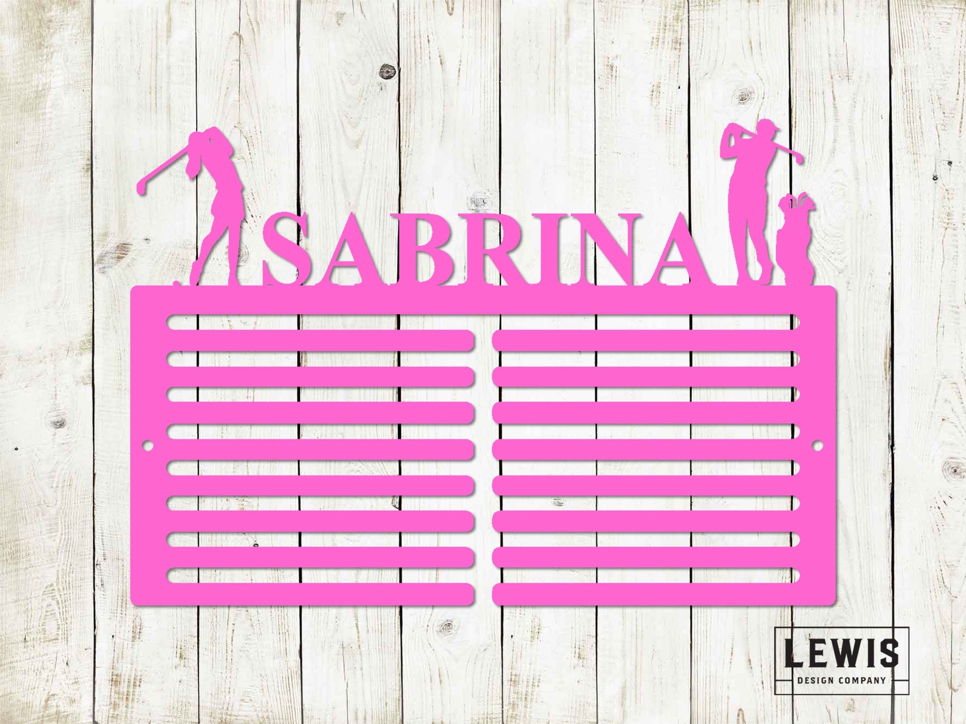 Custom Golf Scorecard Display | Personalized Metal Golf Decor