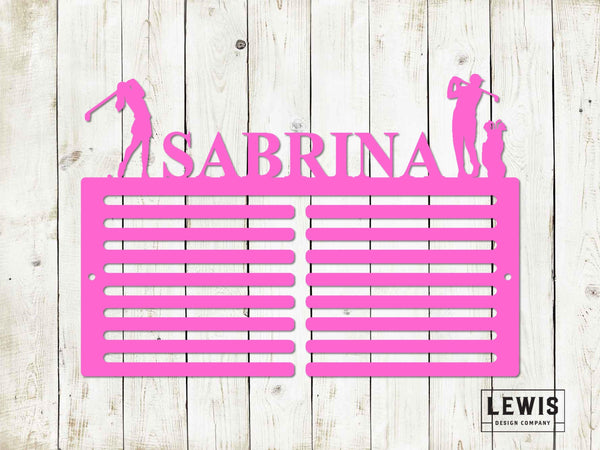 Custom Golf Scorecard Display | Personalized Metal Golf Decor