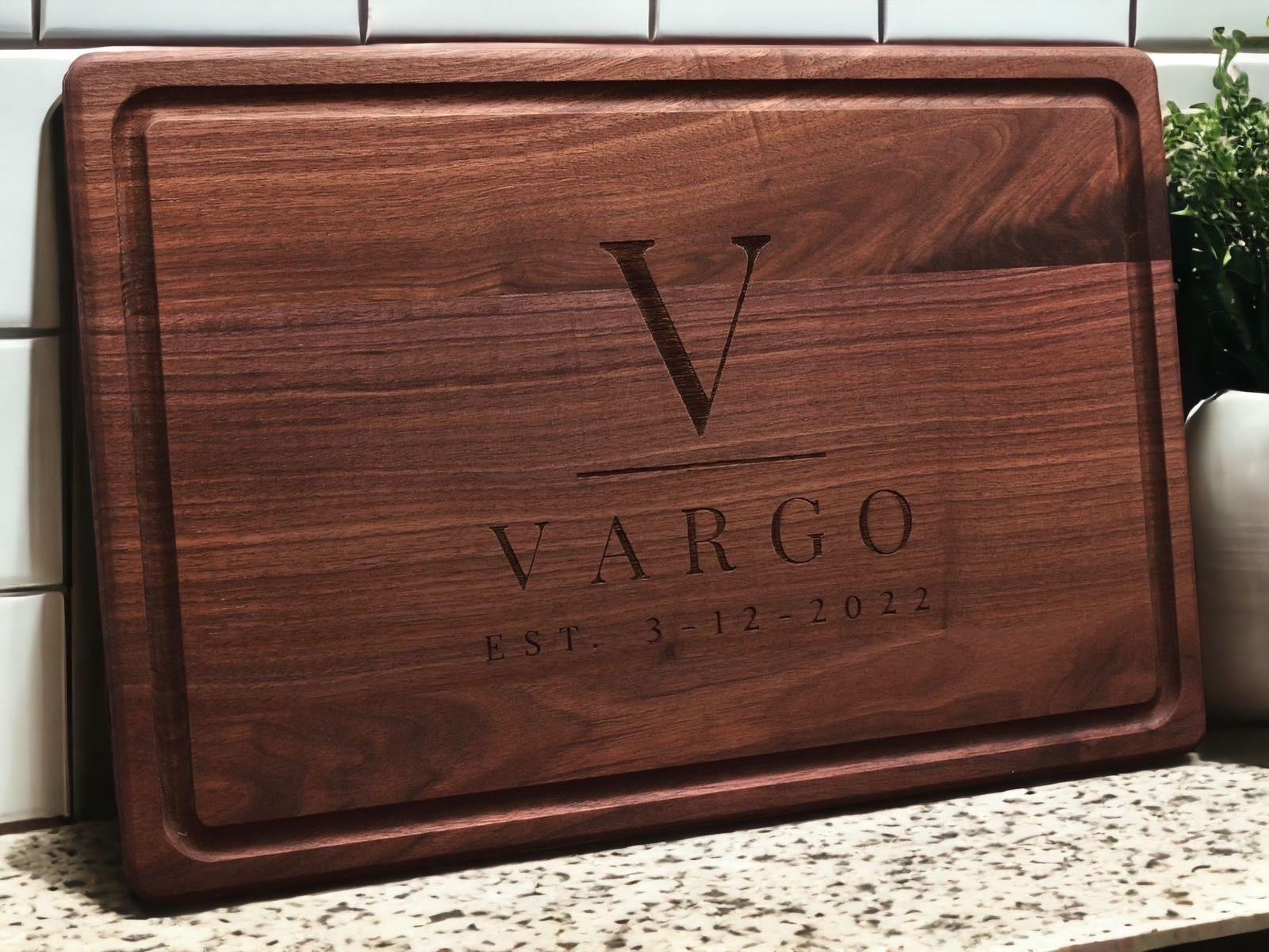Personalized Cutting Board, Wedding Gift, Housewarming Gift, Charcuterie Board, Gift for Home, Bridal Shower Gift, Couple Gift, USA Made