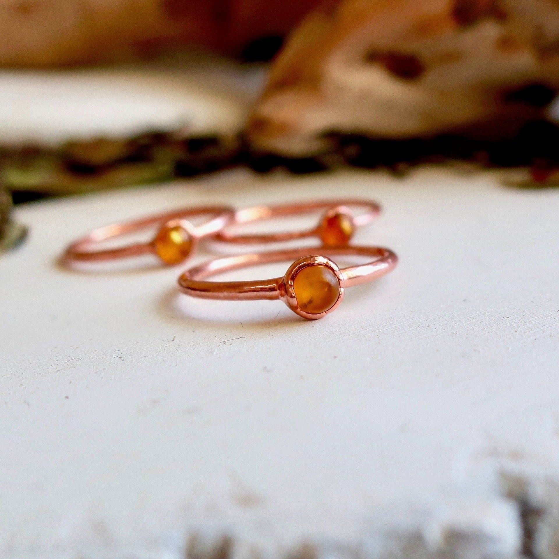Copper Amber Ring - Grounded Confidence and Glow | By Blackbird & Sage