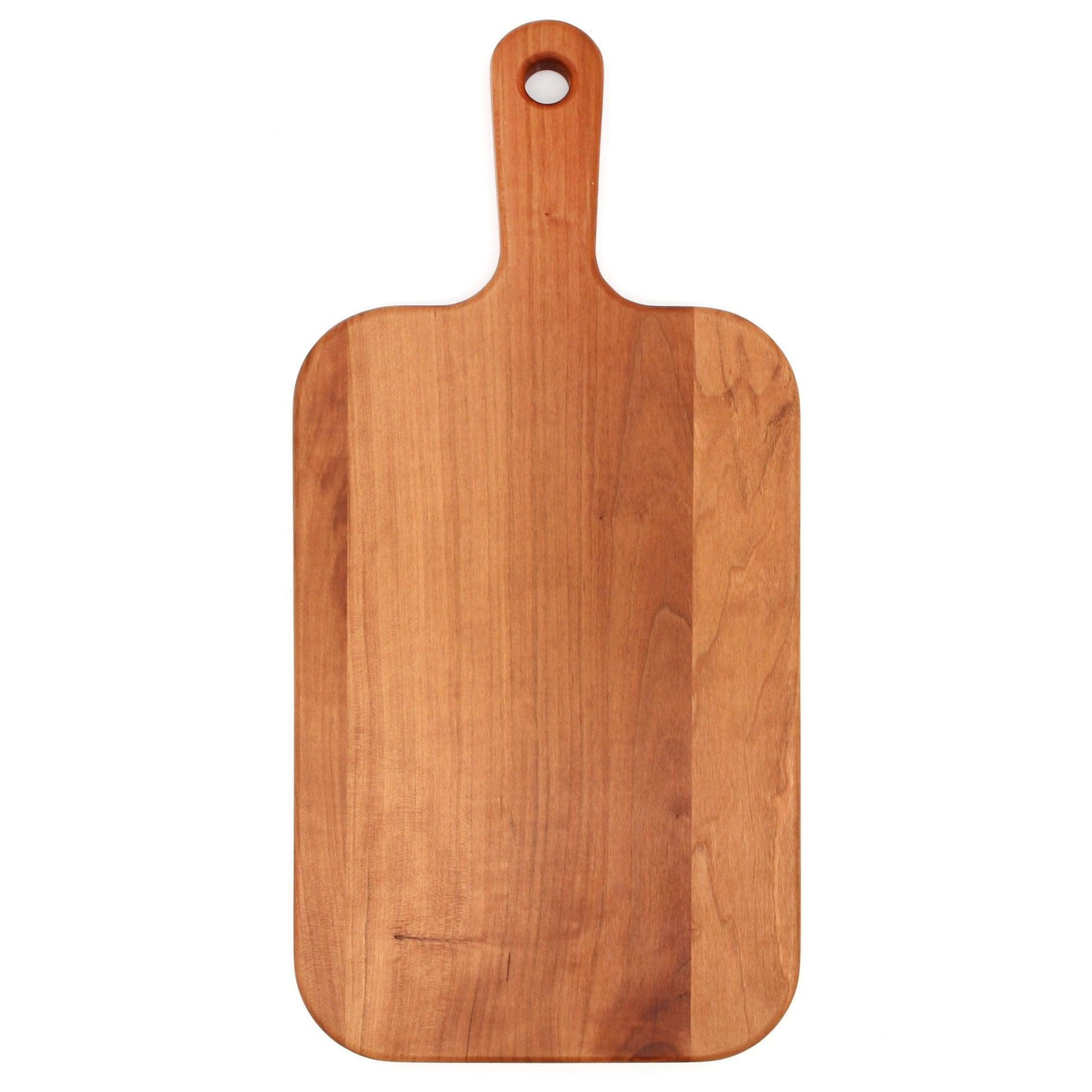 Personalized Last Name Letter Charcuterie Board, Monogram Cherry Wood Paddle Board, Mother’s Day Gift, Wedding Gift, Made in The USA