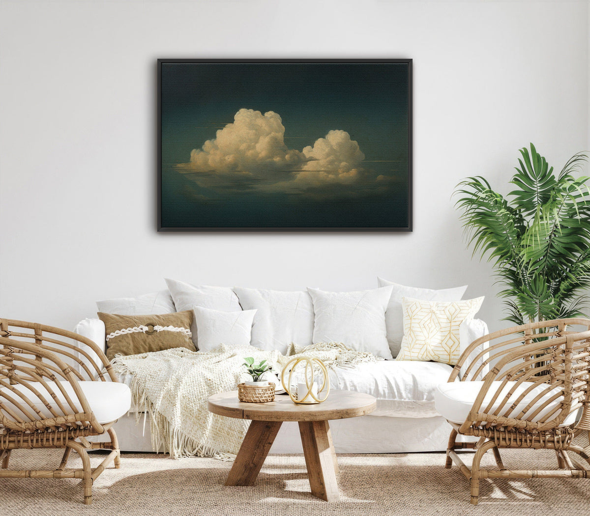 Vintage Floating Moody Cloud Print