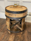 Whiskey Barrel End Table- Custom Engraving Available