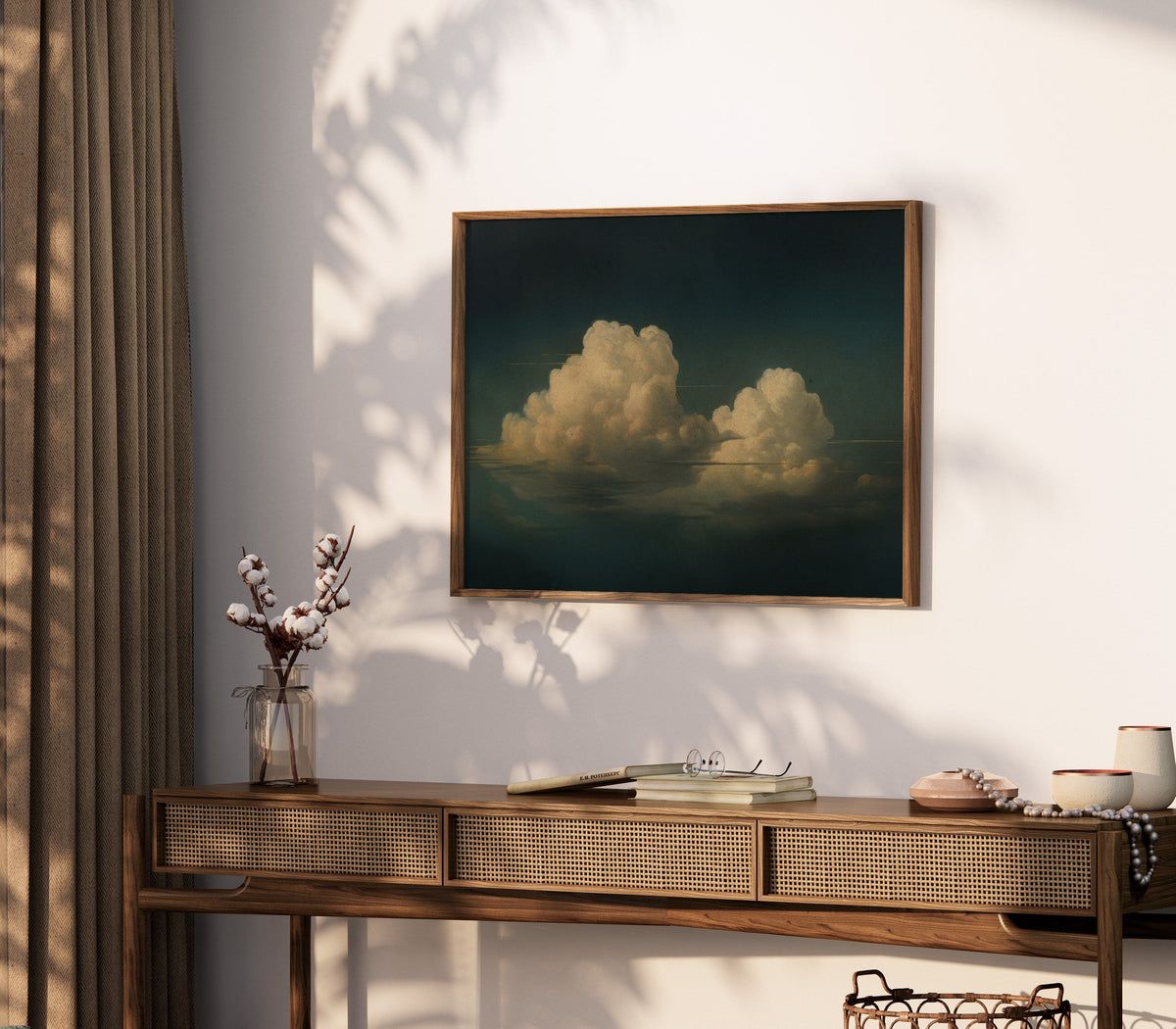 Vintage Floating Moody Cloud Print