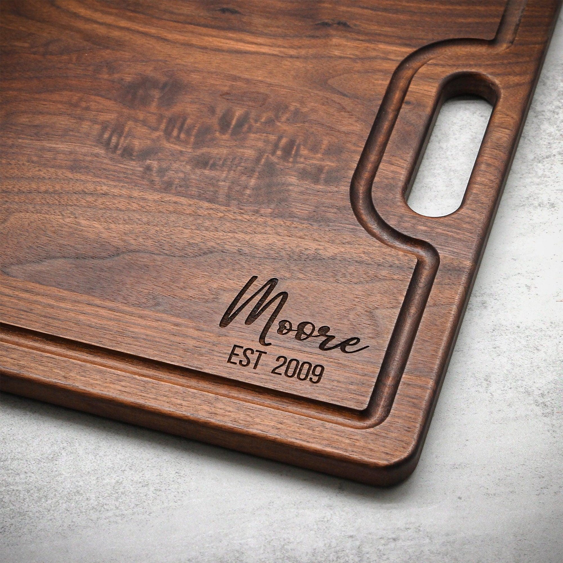 XL Personalized Walnut Serving Tray, 24