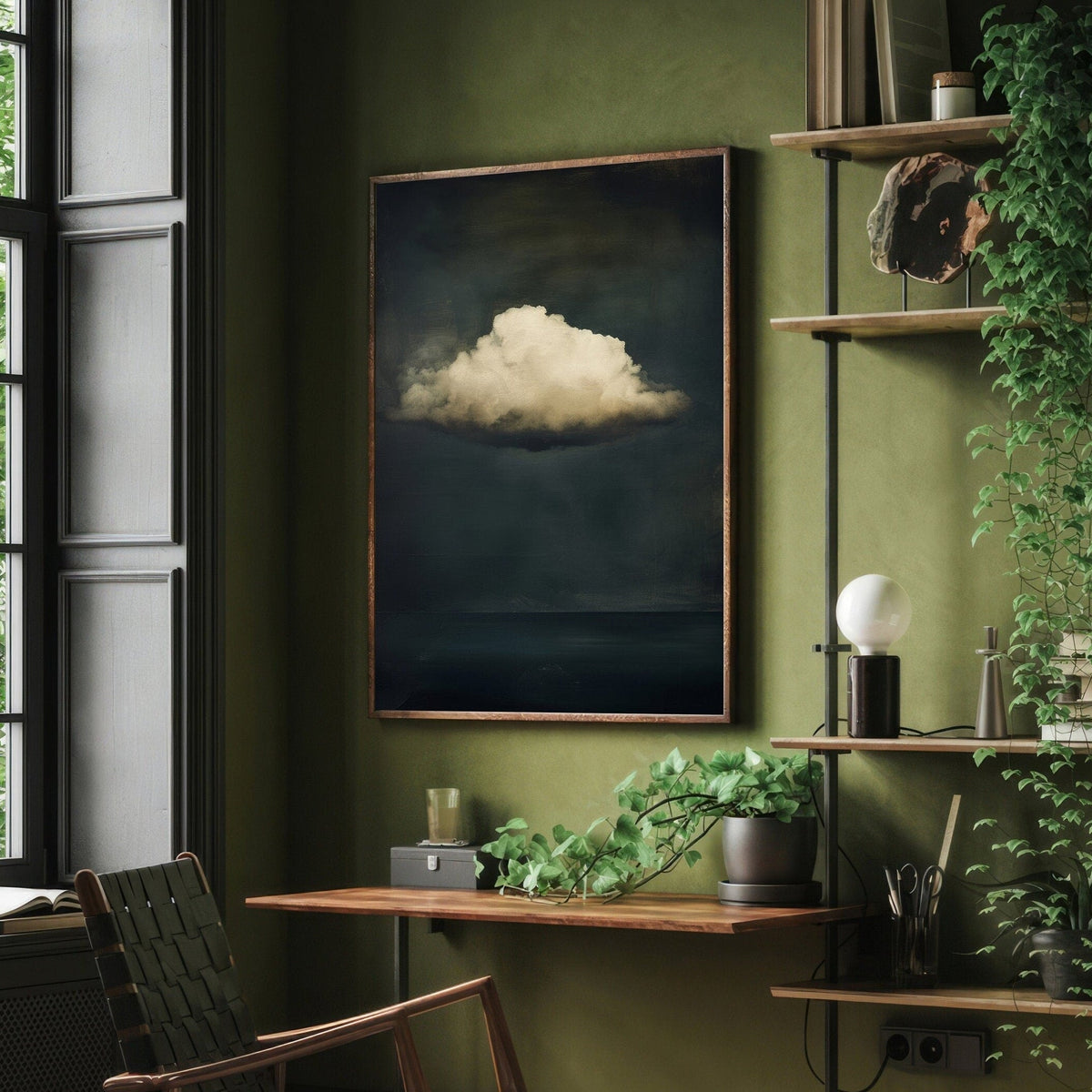 Midnight Tempest - Moody Cloud Wall Art