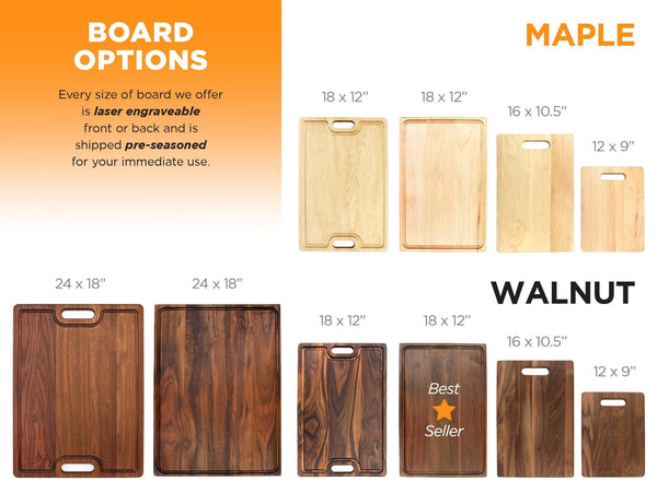 Custom Logo Cutting Board, Company Logo Cutting Board, Logo Engraved Cutting Board Made in the USA