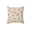 Microsuede Suede Cushion - Dogwood Blossoms