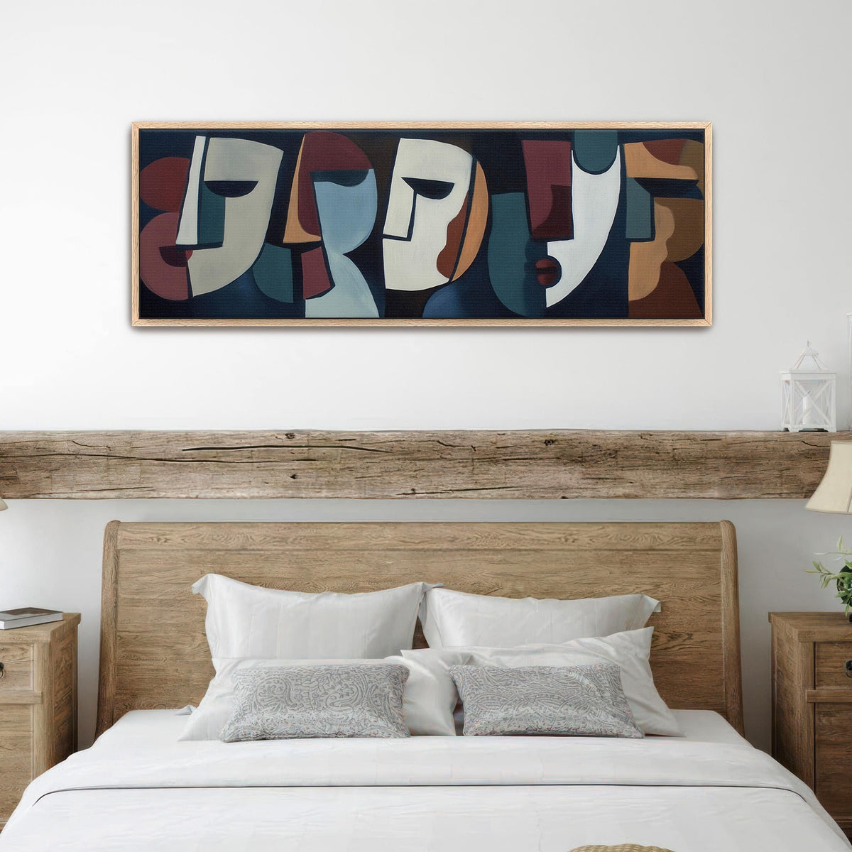 Abstract Cubist Canvas Wall Art