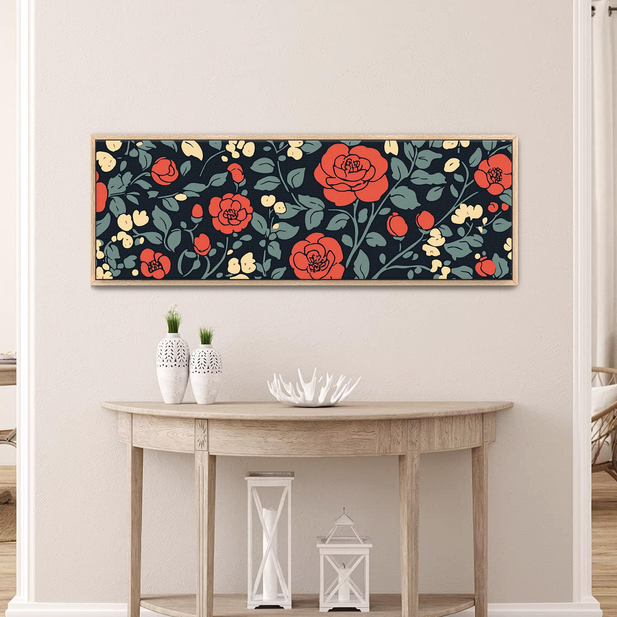 Vintage Rose Art Print Canvas Art
