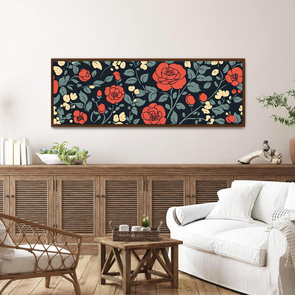 Vintage Rose Art Print Canvas Art