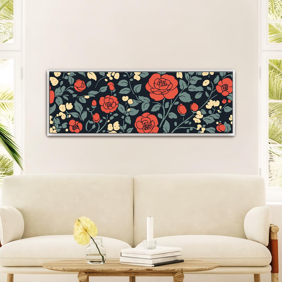 Vintage Rose Art Print Canvas Art