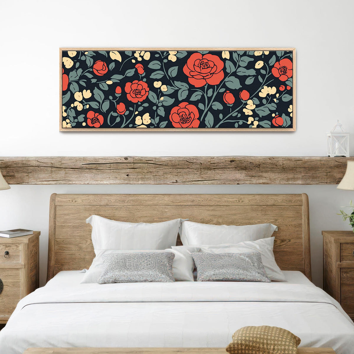 Vintage Rose Art Print Canvas Art