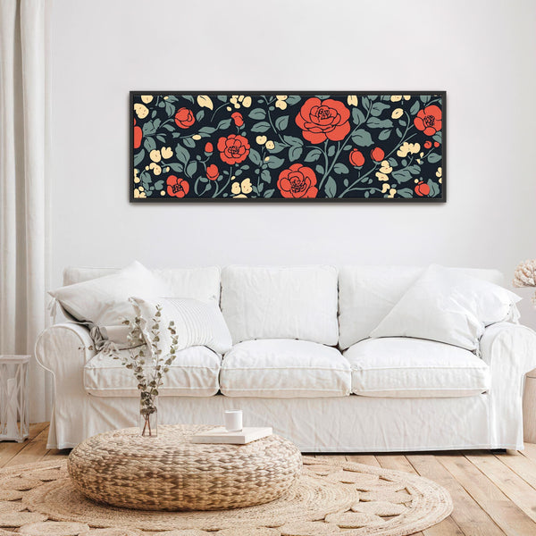 Vintage Rose Art Print Canvas Art