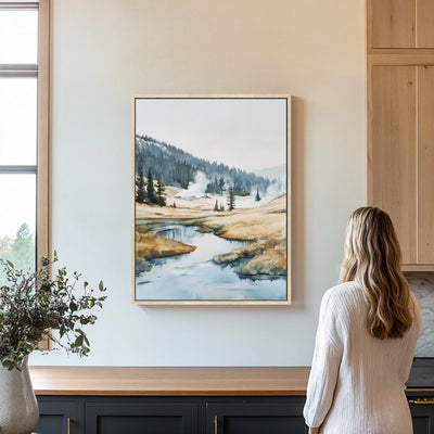 Yellowstone National Park Art - Rustic Canvas Art
