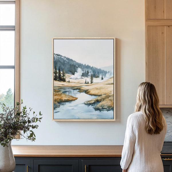 Yellowstone National Park Art - Rustic Canvas Art