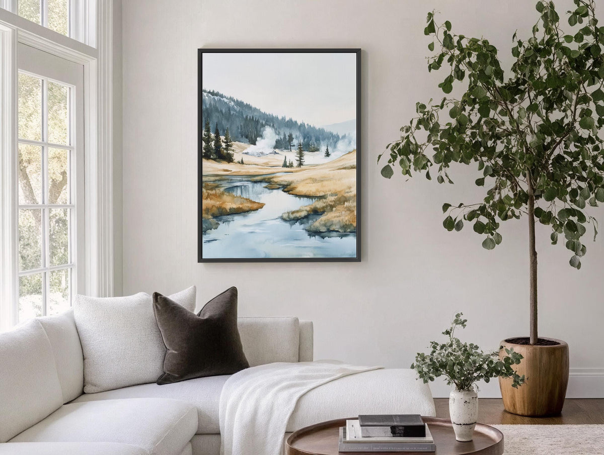 Yellowstone National Park Art - Rustic Canvas Art