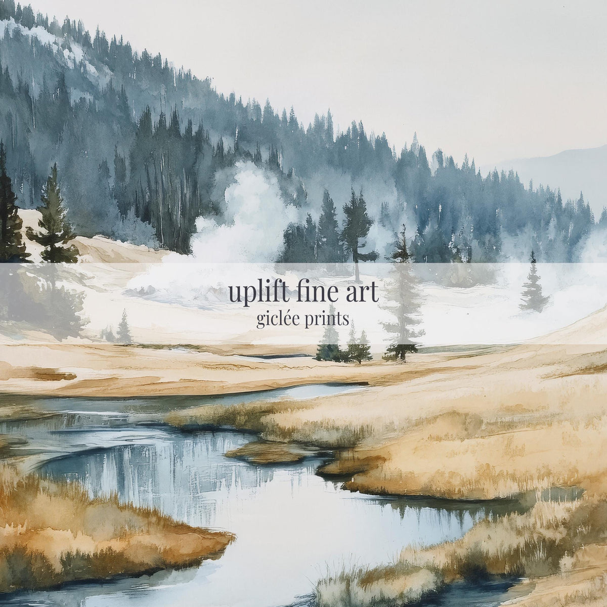 Yellowstone National Park Art - Rustic Canvas Art